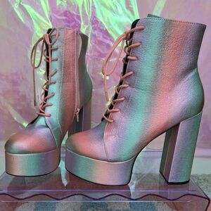 *SOLD* Dolls Killl Femme Flair Platform Boots - size 9